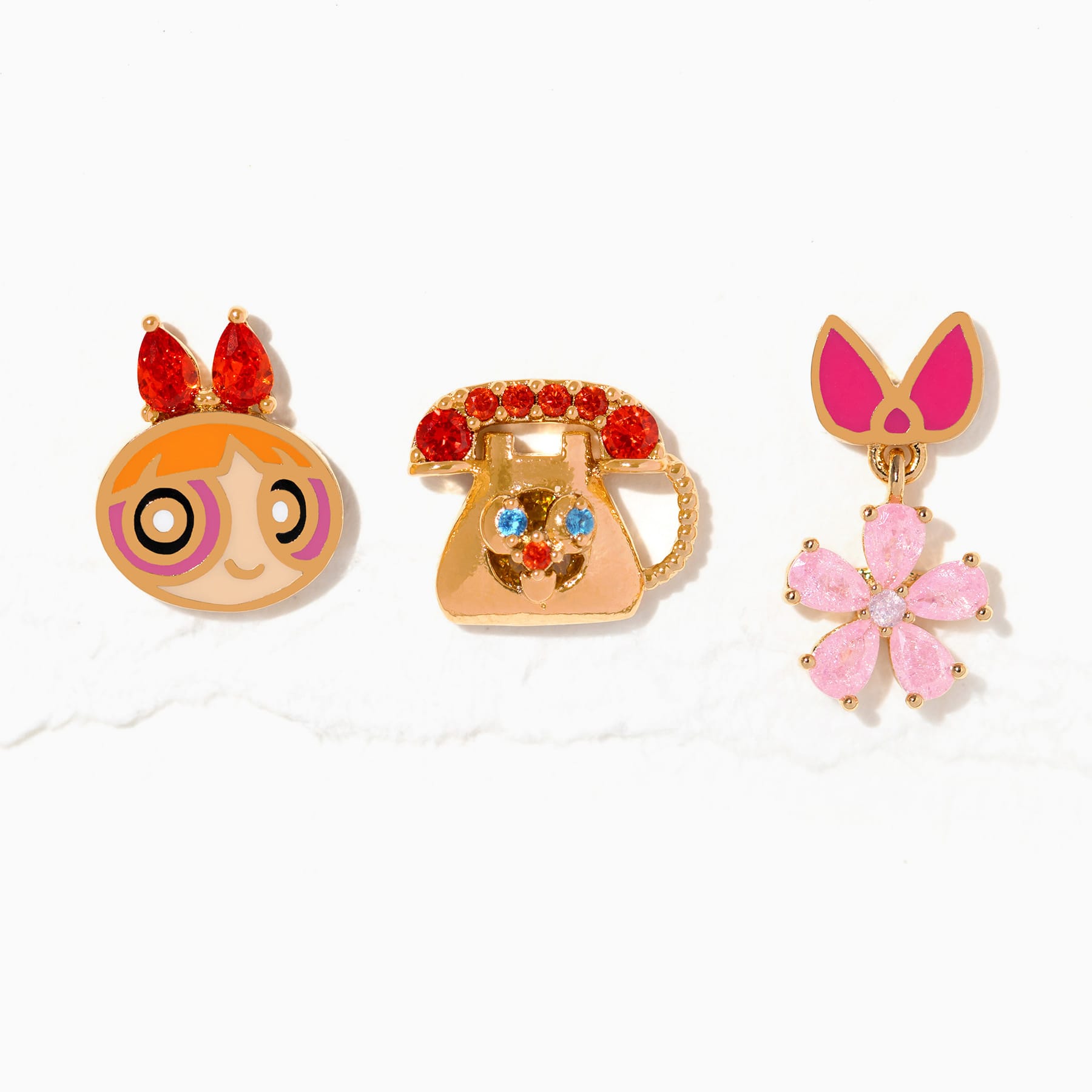 Powerpuff Girls Blossom Küpe Seti