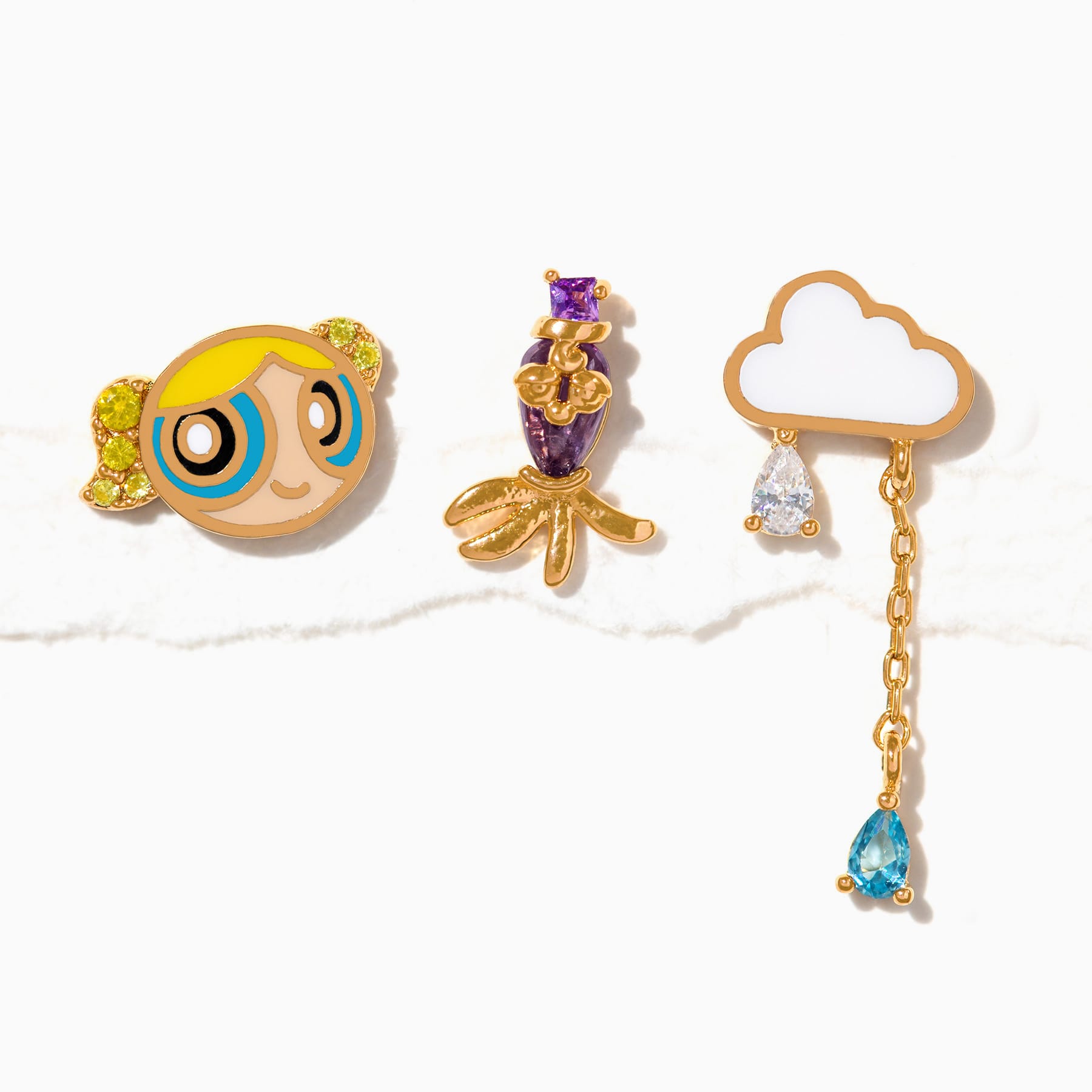 Powerpuff Girls Bubbles Küpe Seti