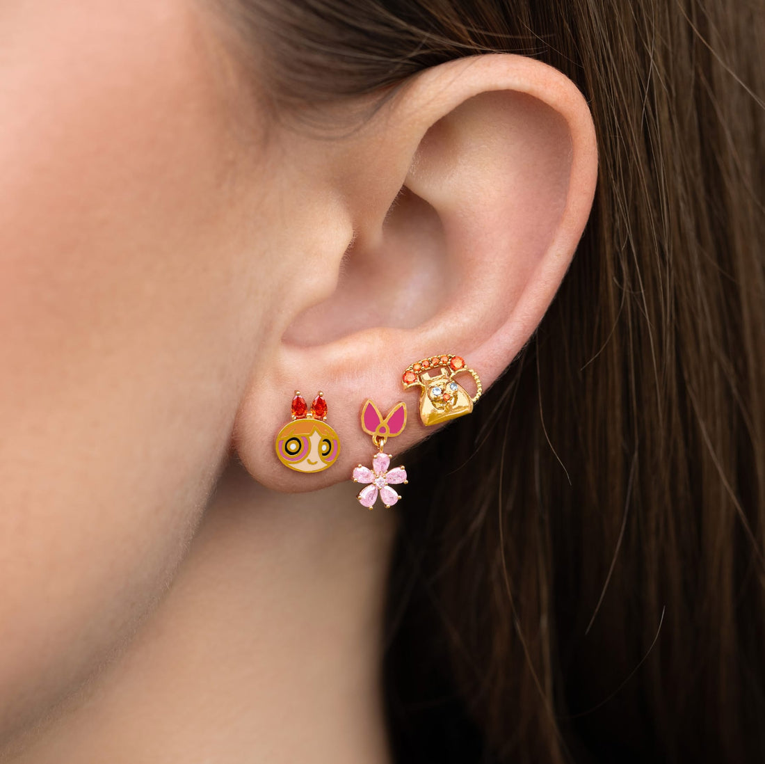 Powerpuff Girls Blossom Küpe Seti